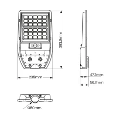 Latarnia Solarna Via 50W 500lm 6000K (EKO9093) - Eko-Light