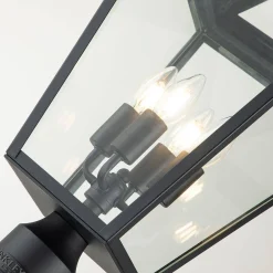 Latarnia stojąca Alford Place - 4 źródła światła - Czarna (QN-ALFORD-PLACE5-L-MB) - Quintiesse