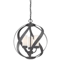 Latarnia wisząca Blacksmith - 3 źródła światła (QN-BLACKSMITH-3P-OBK) - Quintiesse