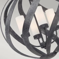 Latarnia wisząca Blacksmith - 4 źródła światła (QN-BLACKSMITH-4P-OBK) - Quintiesse