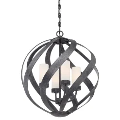 Latarnia wisząca Blacksmith - 4 źródła światła (QN-BLACKSMITH-4P-OBK) - Quintiesse