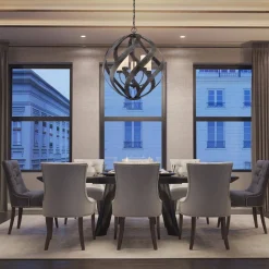 Latarnia wisząca Blacksmith - 5 źródeł światła (QN-BLACKSMITH-5P-OBK) - Quintiesse