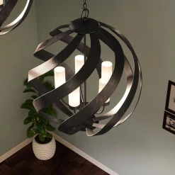 Latarnia wisząca Blacksmith - 5 źródeł światła (QN-BLACKSMITH-5P-OBK) - Quintiesse