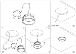 Led Lampa SKY R S-9W Sand Black 647lm IP44 3000K CRI 80 (03387B) - ZARlight