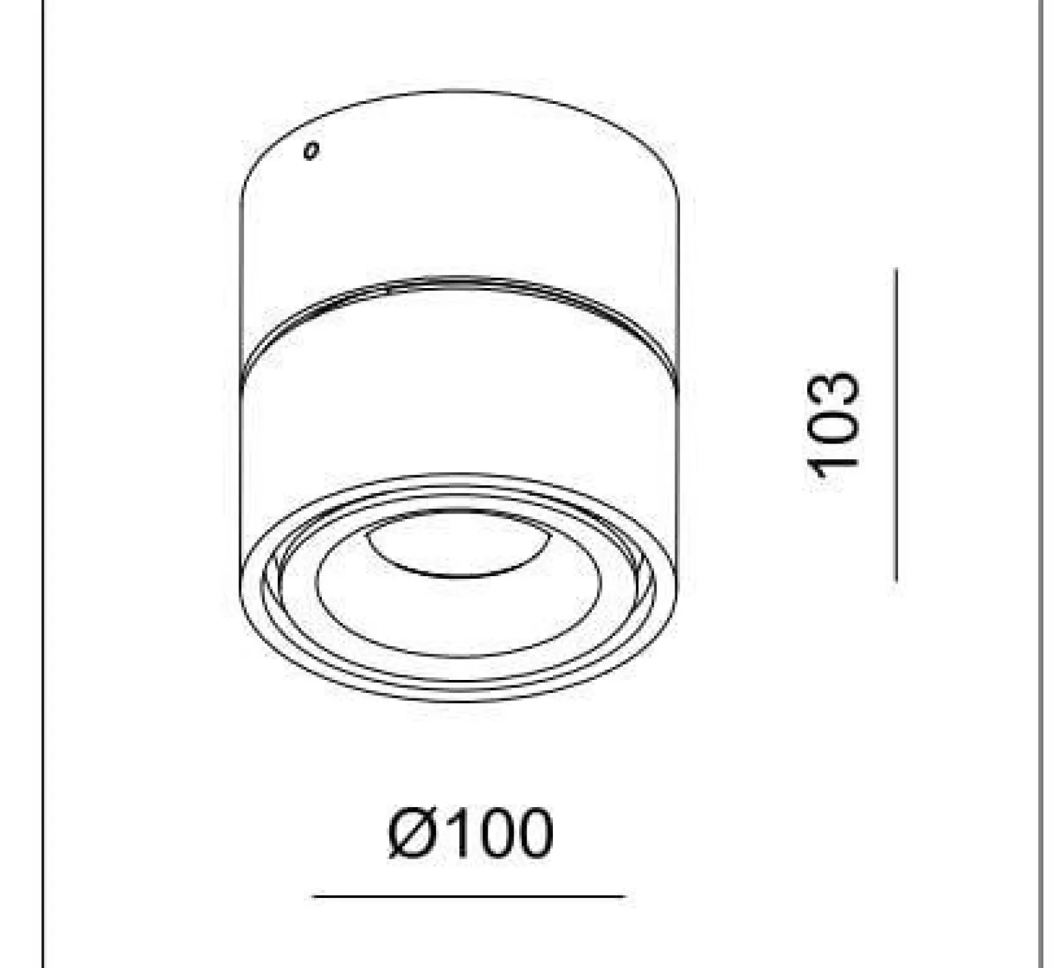LED lampa UNIVERSAL G2-9W DIM Black IP20 CRI80 3000K (03335B) - ZARlight