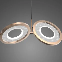 Ledowa lampa wisząca Seppia No.4 Altavola Design (LA115/P_98_3k_black_gold) - ALTAVOLA DESIGN