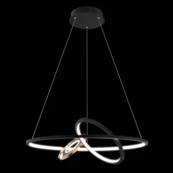 Ledowa lampa wisząca Seppia No.2 Altavola Design (LA115/P_62_1+2_3k_black_gold) - ALTAVOLA DESIGN