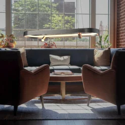 Ledowa lampa wisząca Spectra No.4 Altavola Design (LA114/P_92_2+1_grey_gold) - ALTAVOLA DESIGN