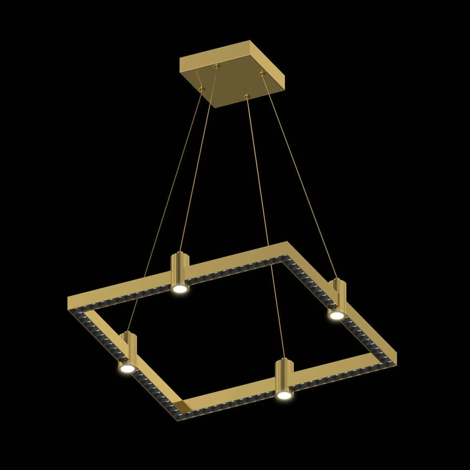 Ledowa lampa wisząca Diamante No.1 P1 67cm złota Altavola Design (LA117/P1_67_gold) - ALTAVOLA DESIGN