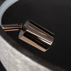 Ledowa lampa wisząca Spectra No.3 Altavola Design (LA114/P_60_3+1_grey_gold) - ALTAVOLA DESIGN