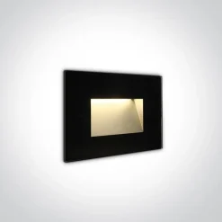 LEVIDI wpust ścienny czarny (68076/B/W) - One Light