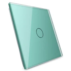 Livolo Pojedynczy zielony panel szklany włącznika dotykowego 701-68