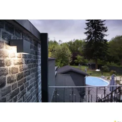 L-LINE OUT WL, zewnętrzna oprawa ścienna LED, kolor antracytowy, przełącznik CCT, 3000/4000 K (1003539) - SLV