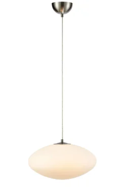 LOCUS Pendant 1L White/Steel (108437) Markslojd