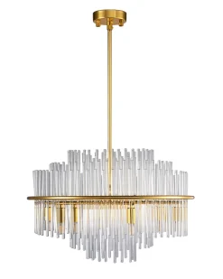 Luksusowa lampa wisząca LUXORIA złota 50*35 cm (ST-8530 gold) - Step into Design