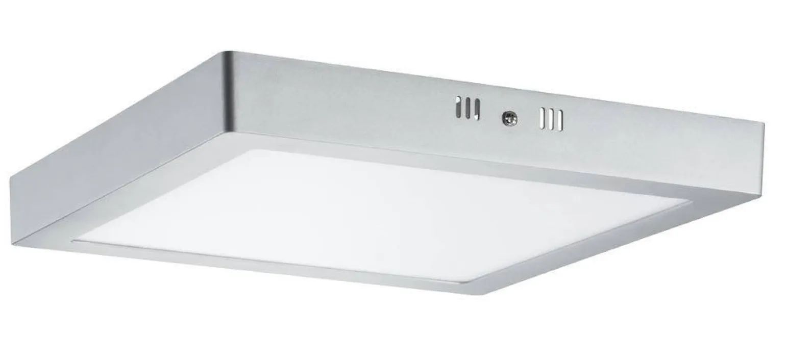 Lunar LED Panel 3000K 300x300mm 17W 230V Chrom Mat Aluminium (PL70650) - PAULMANN