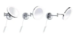 Lusterko kosmetyczne MASUA LED 4W 2700/4000/6500K +wyłącznik IP44 230V czarny matowy / metal (PL71148) - PAULMANN