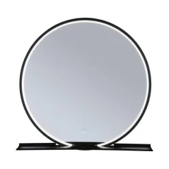 Lustro łazienkowe z półką MIRO LED DIM IP44 czarny Ø 50 (PL71090) - PAULMANN