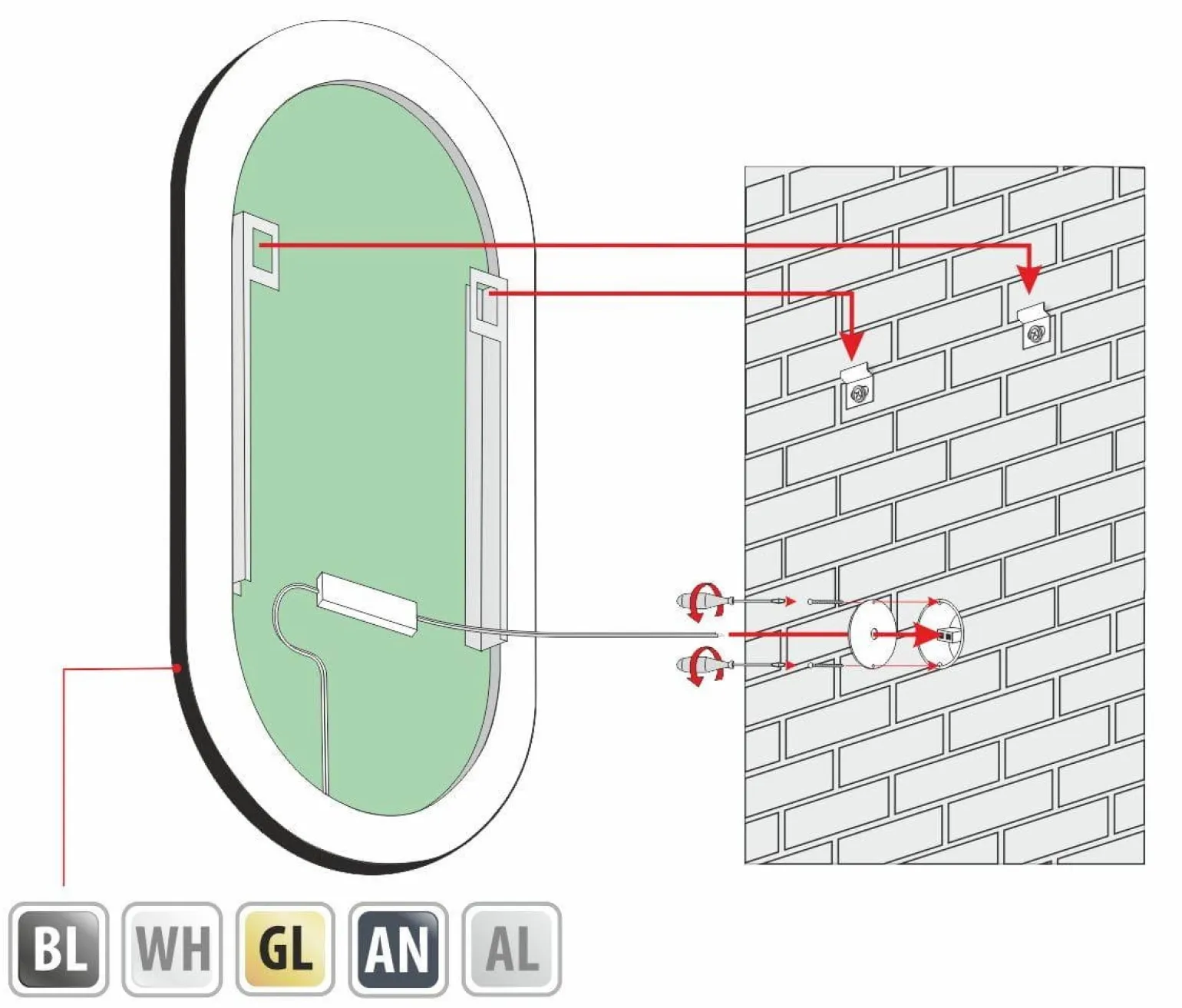 Lustro LAURA PLUS - MCJ
