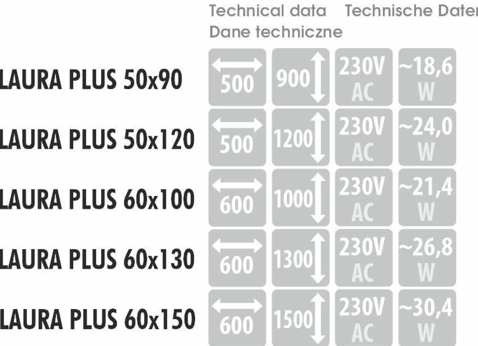 Lustro LAURA PLUS - MCJ