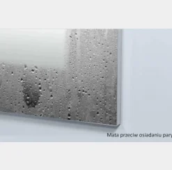 Lustro okrągłe ANDREA w ramie na skórzanym pasku - MCJ