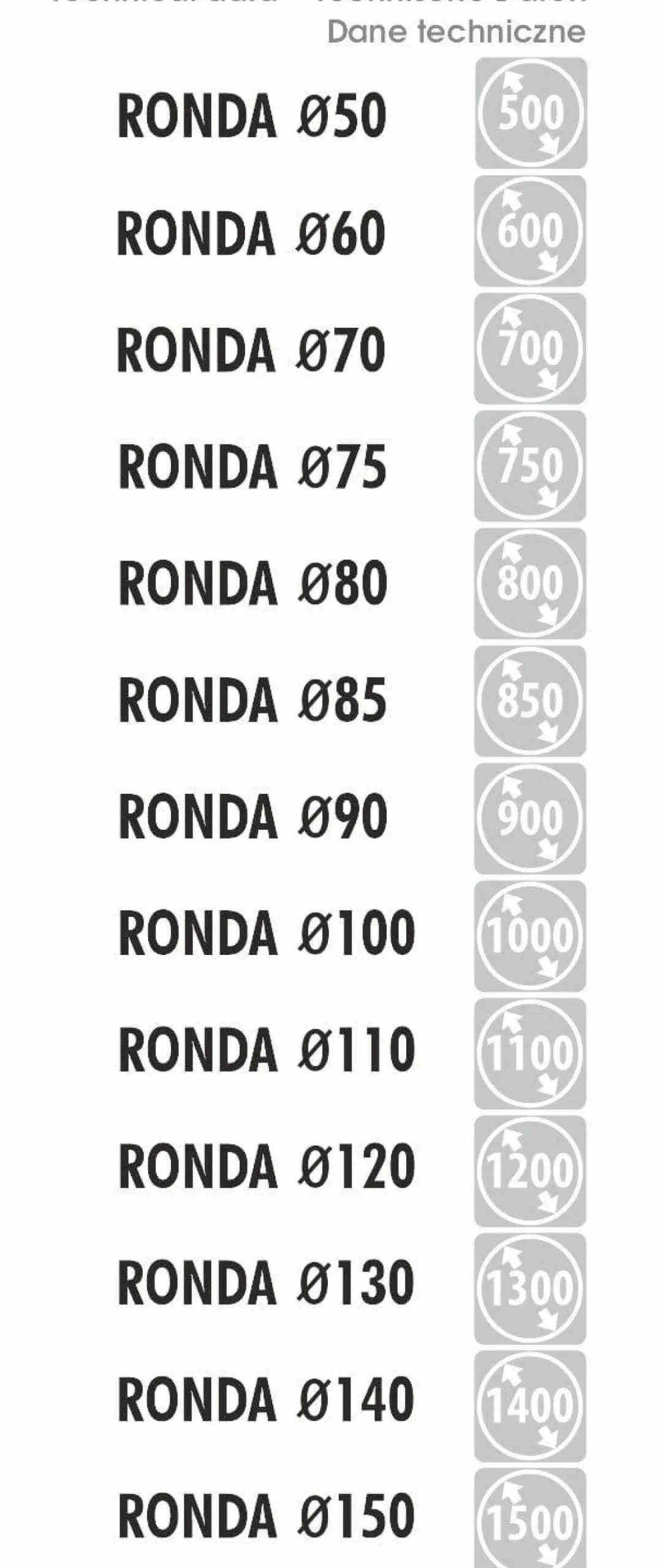 Lustro okrągłe RONDA w ramie - MCJ