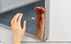 Lustro prostokątne ASTON w ramie z oświetleniem LED - MCJ