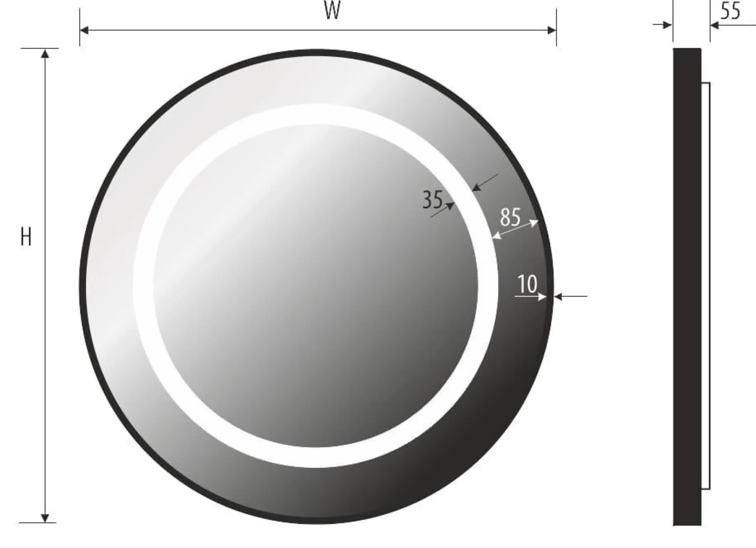 Lustro SELENA PLUS - MCJ