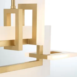 Mała lampa wyspowa Inizio - Szczotkowane złoto (QN-INIZIO-LP-S-BG) - Quintiesse