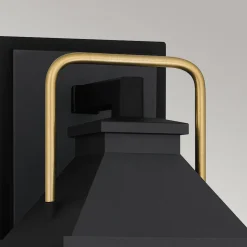 Mała latarnia naścienna Buckley - 1 źródło światła - Matowa czerń (QZ-BUCKLEY-S-MBK) - Elstead Lighting