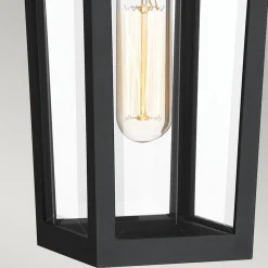 Mała latarnia naścienna Buckley - 1 źródło światła - Matowa czerń (QZ-BUCKLEY-S-MBK) - Elstead Lighting