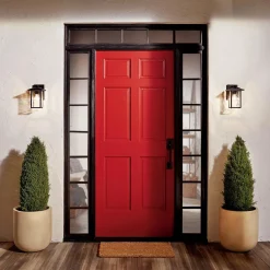 Mała latarnia naścienna Cappanna - 1 źródło światła - Strukturalna czerń (KL-CAPPANNA-S-BKT) - Elstead Lighting