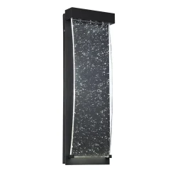 Mała latarnia naścienna Kabo - Teksturowana czerń (QN-KABO-S-BK) - Quintiesse