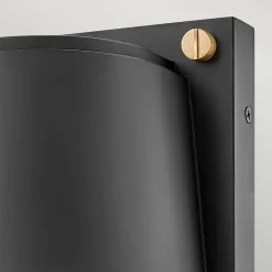 Mała latarnia naścienna Scout - 1 źródło światła - Czarna (HK-SCOUT-BK) - Hinkley