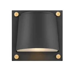 Mała latarnia naścienna Scout - 1 źródło światła - Czarna (HK-SCOUT-BK) - Hinkley