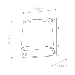Mała latarnia naścienna Scout - 1 źródło światła - Czarna (HK-SCOUT-BK) - Hinkley