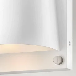 Mała latarnia naścienna Scout - 1 źródło światła - Satynowa biel (HK-SCOUT-WHT) - Hinkley