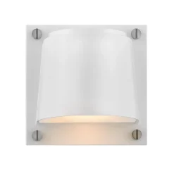 Mała latarnia naścienna Scout - 1 źródło światła - Satynowa biel (HK-SCOUT-WHT) - Hinkley