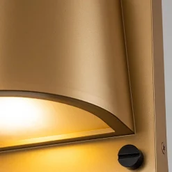 Mała latarnia naścienna Scout - 1 źródło światła - Malowany stary mosiądz (HK-SCOUT-PHB) - Hinkley