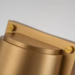 Mała latarnia naścienna Scout - 1 źródło światła - Malowany stary mosiądz (HK-SCOUT-PHB) - Hinkley