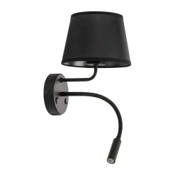 MAJA BLACK KINKIET + USB (10203) - TK Lighting
