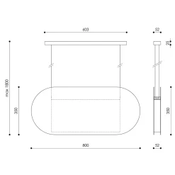 MALUMI A czerwonopomarańczowa sufitowa lampa wisząca (MLA61212P2) - Ummo