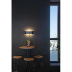 MANA, abażur, drewno, kolor szary/brązowy, D/W/G 29/9,5/7 cm (1000621) - SLV