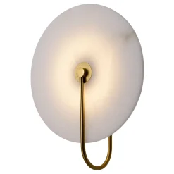 Marmurowy Kinkiet Cyntia 1xLED złoty (WL0115) - Yaskr