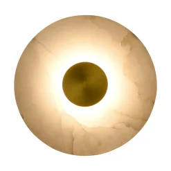 Marmurowy Kinkiet Dalinia 1xLED złoty (WL0114) - Yaskr