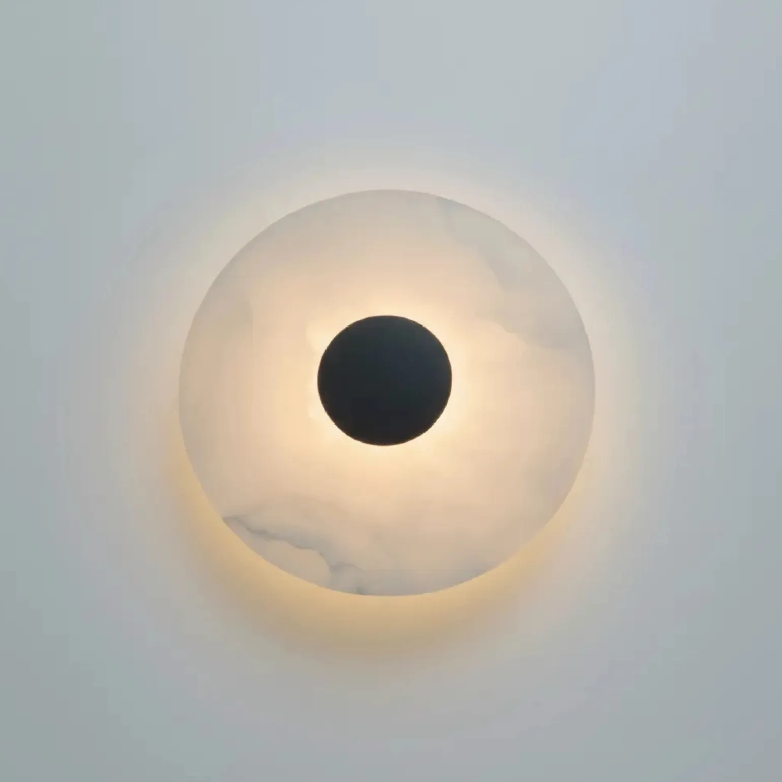 Marmurowy kinkiet Dalinia 1xLED czarny (WL0114-BK) - Yaskr