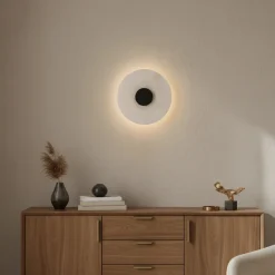 Marmurowy kinkiet Dalinia 1xLED czarny (WL0114-BK) - Yaskr