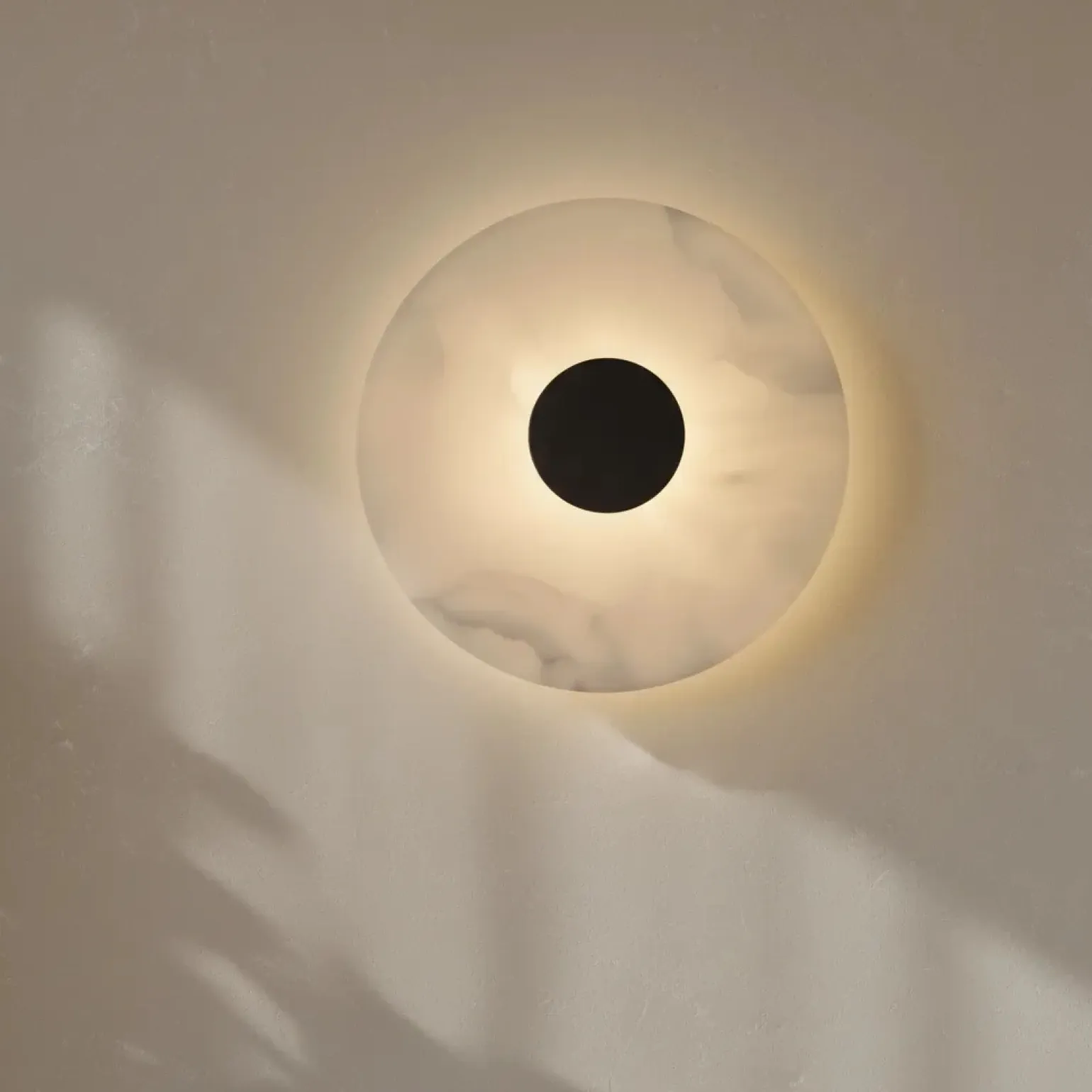 Marmurowy kinkiet Dalinia 1xLED czarny (WL0114-BK) - Yaskr