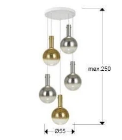 Matices lampa wisząca 5L (553869) - Schuller