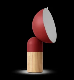 MAX Lampa biurkowa z możliwością jednorazowego ustawienia kąta świecenia oraz tekstylnym dyfuzorem . Przewód tekstylny czarny (LY04MAX/H36/R) - LYOMA